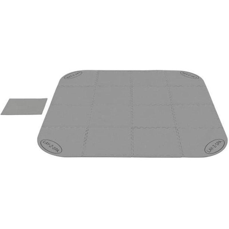 Protège-sol Bestway Lay-Z-Spa 196 x 196 cm Gris 17 Pièces