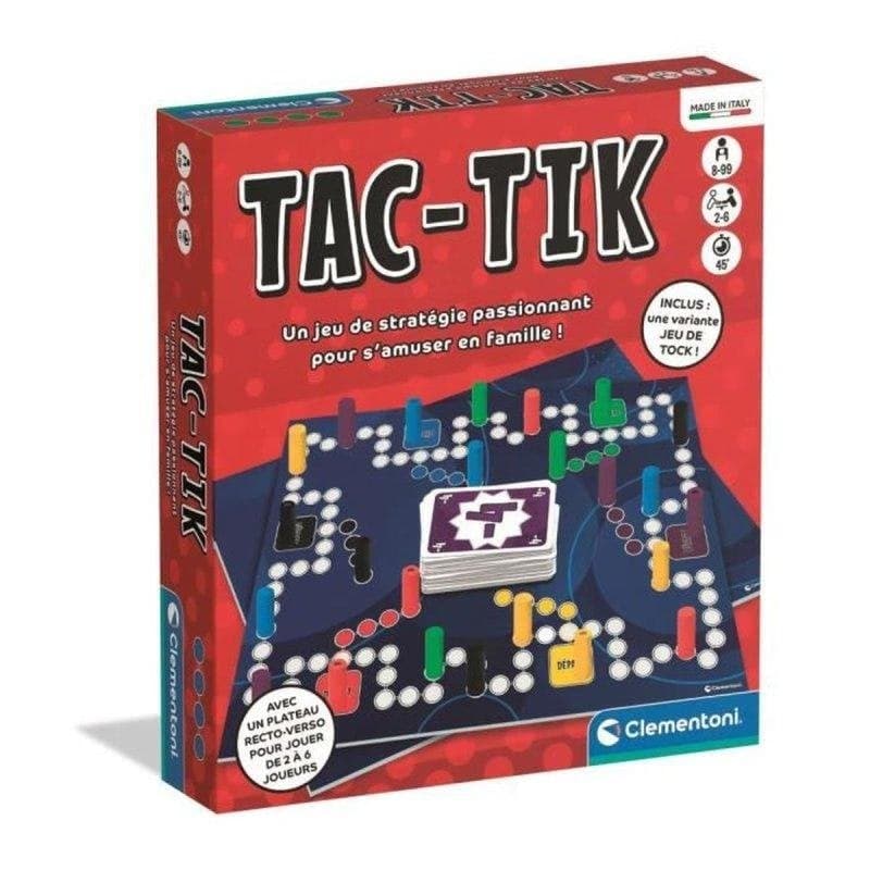Jeu de Stratégie Clementoni Tac-tik Famille 2-6 Joueurs Double Face 30-45 min