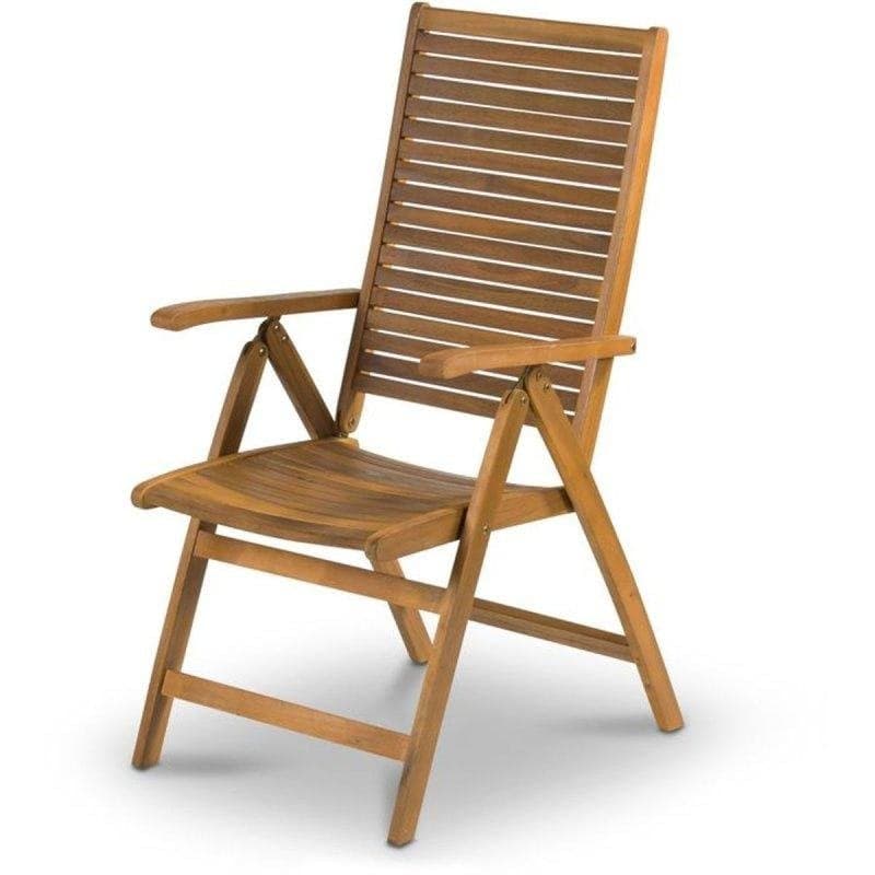 Chaise Fieldmann Fdzn 4101-t Bois acacia tropical Marron Reglable
