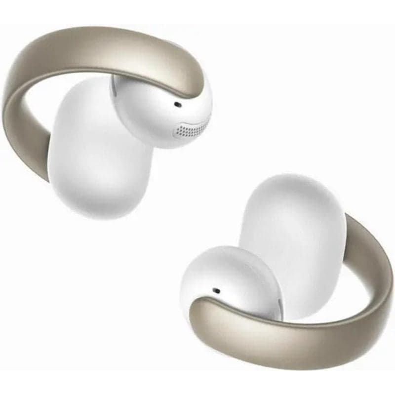 Auriculares Soundcore AeroClip sans fil Bluetooth clip-on avec 4 micros IA Champagne Mist