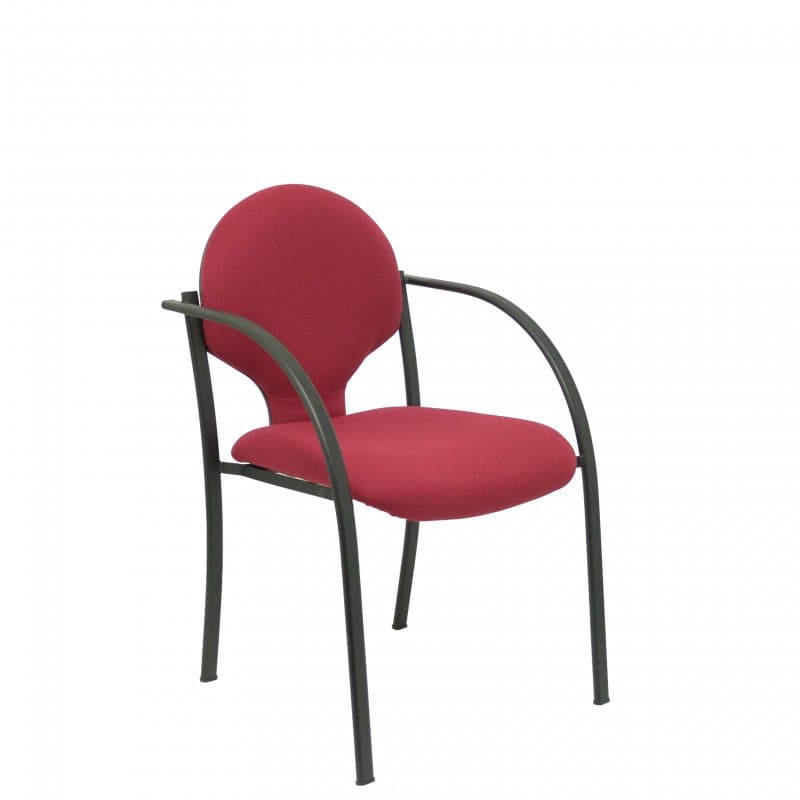 Piqueras y Crespo Hellin Pack 2 Chaises Châssis Bali Garnet Noir
