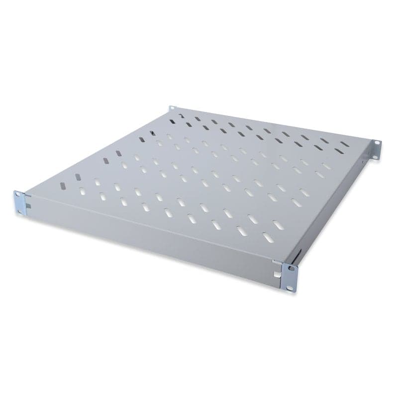 Digitus Etagère avec Rail de Fixation Variable de 500mm à 700mm pour Armoire 483mm 19" 1U Gris