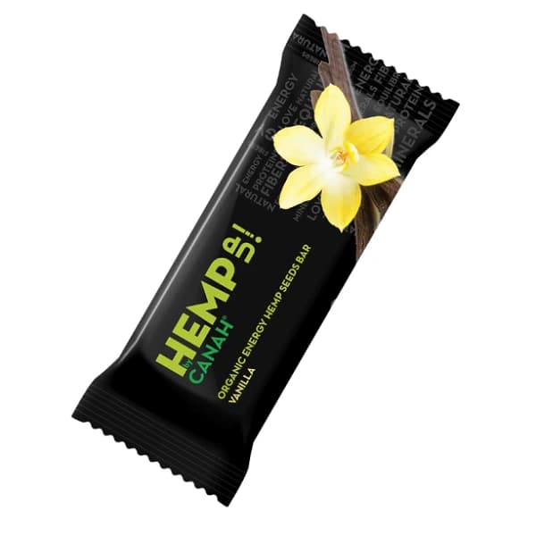Hemp Hemp Up Barre de chanvre à la vanille et au sésame, 48 g, Canah