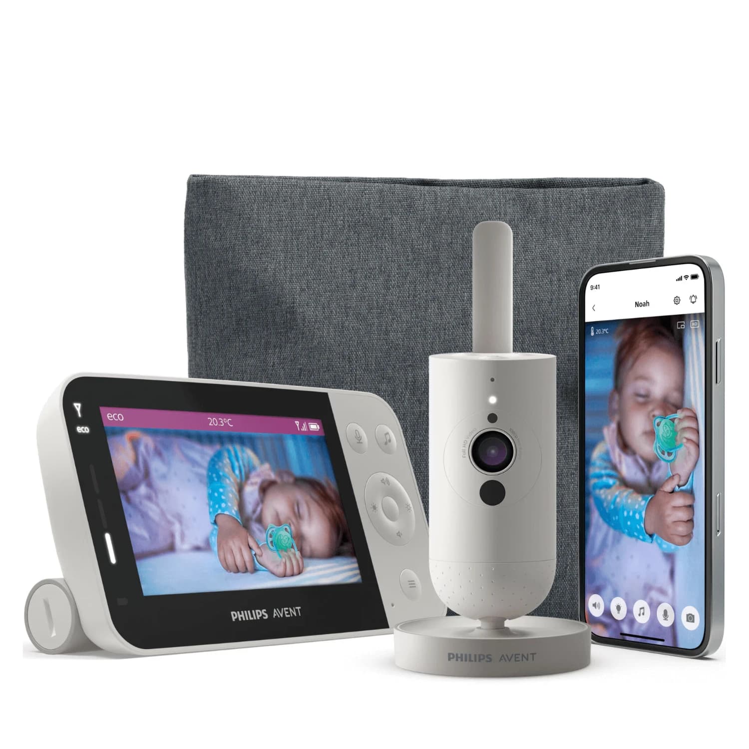 Moniteur vidéo connecté à une application mobile, SCD953/26, Philips Avent