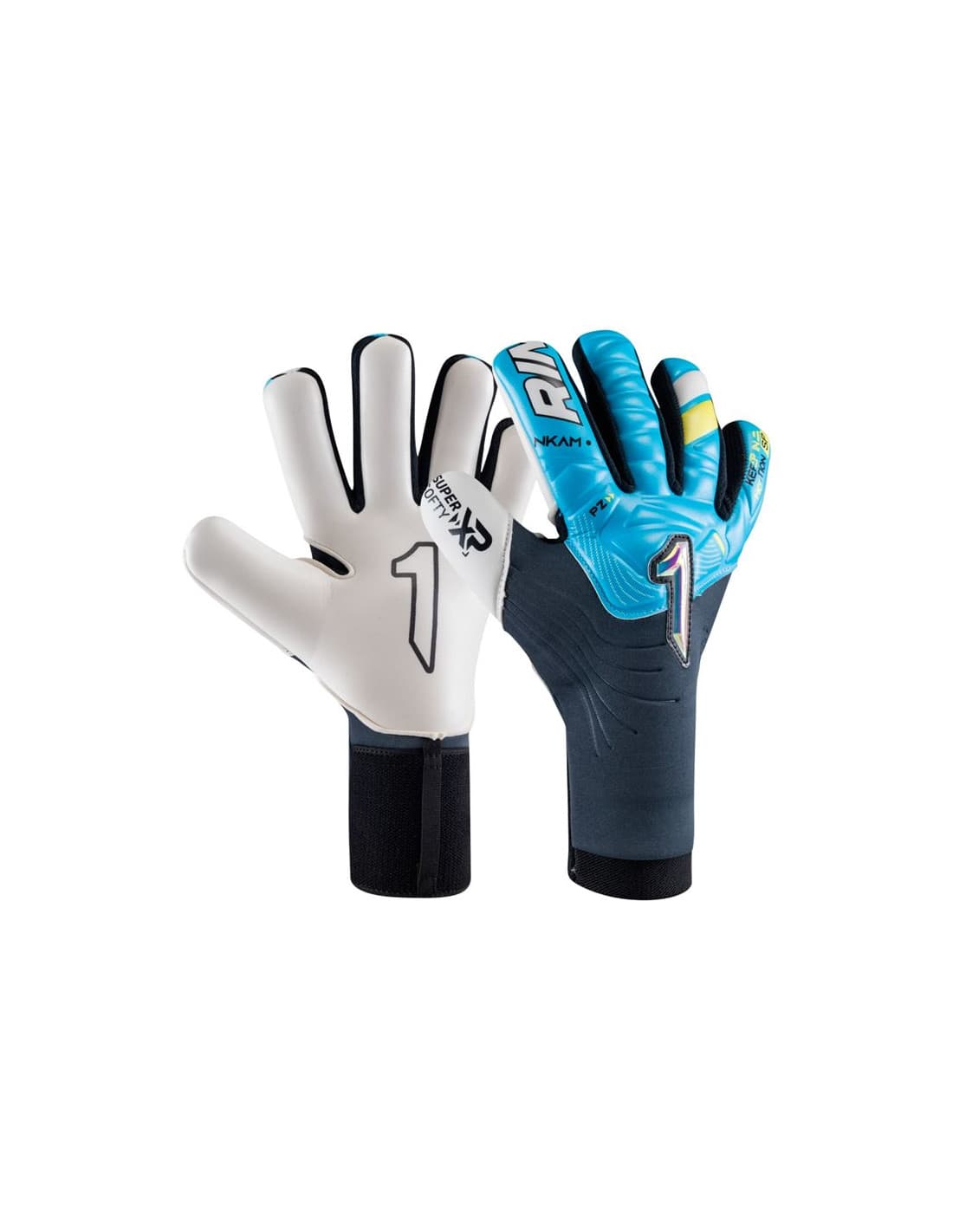Gants de Gardien De Football Rinat Nkam Semi Onana (Bleu)