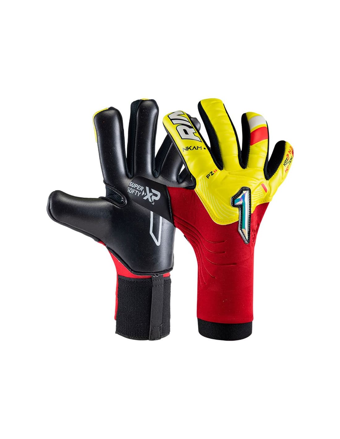 Gants de Gardien De Football Rinat Nkam Semi Onana (Rouge)