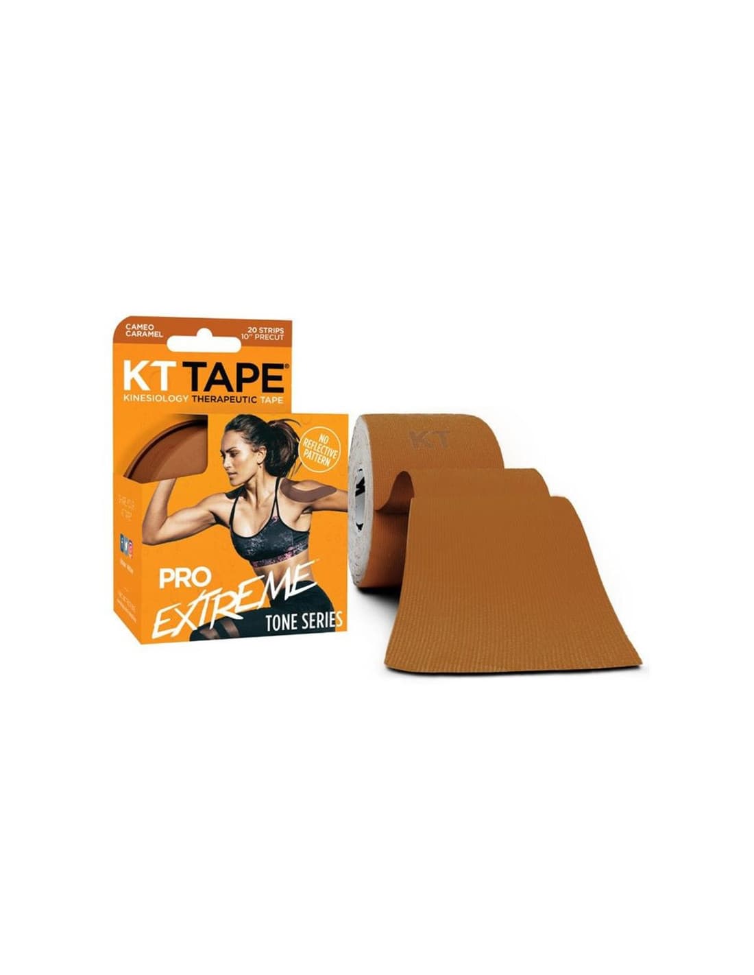 KT Tape Pro Extreme Precut Tape (20 x 25cm) 5 mètres Caramel Cameo