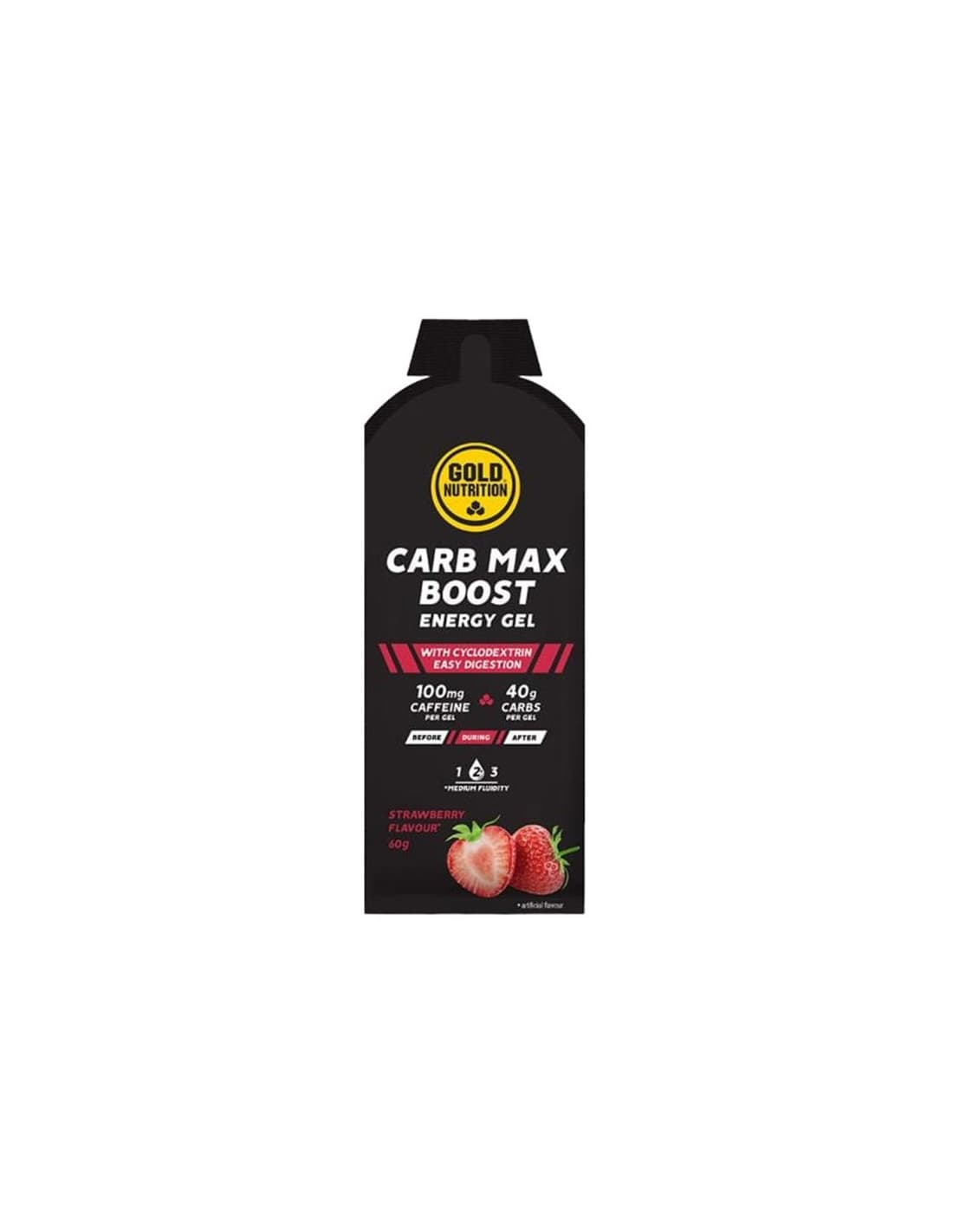 Gel Energy Gold Nutrition Carb Max- 60 g fraise