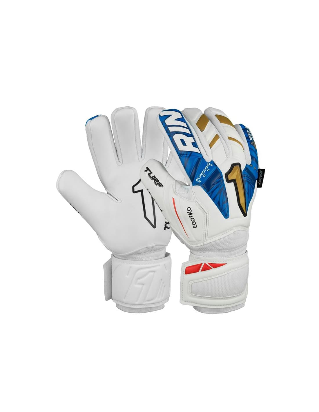 Gants de gardien Rinat Egotiko Vengador Spine Turf Basic Adulte Blanc
