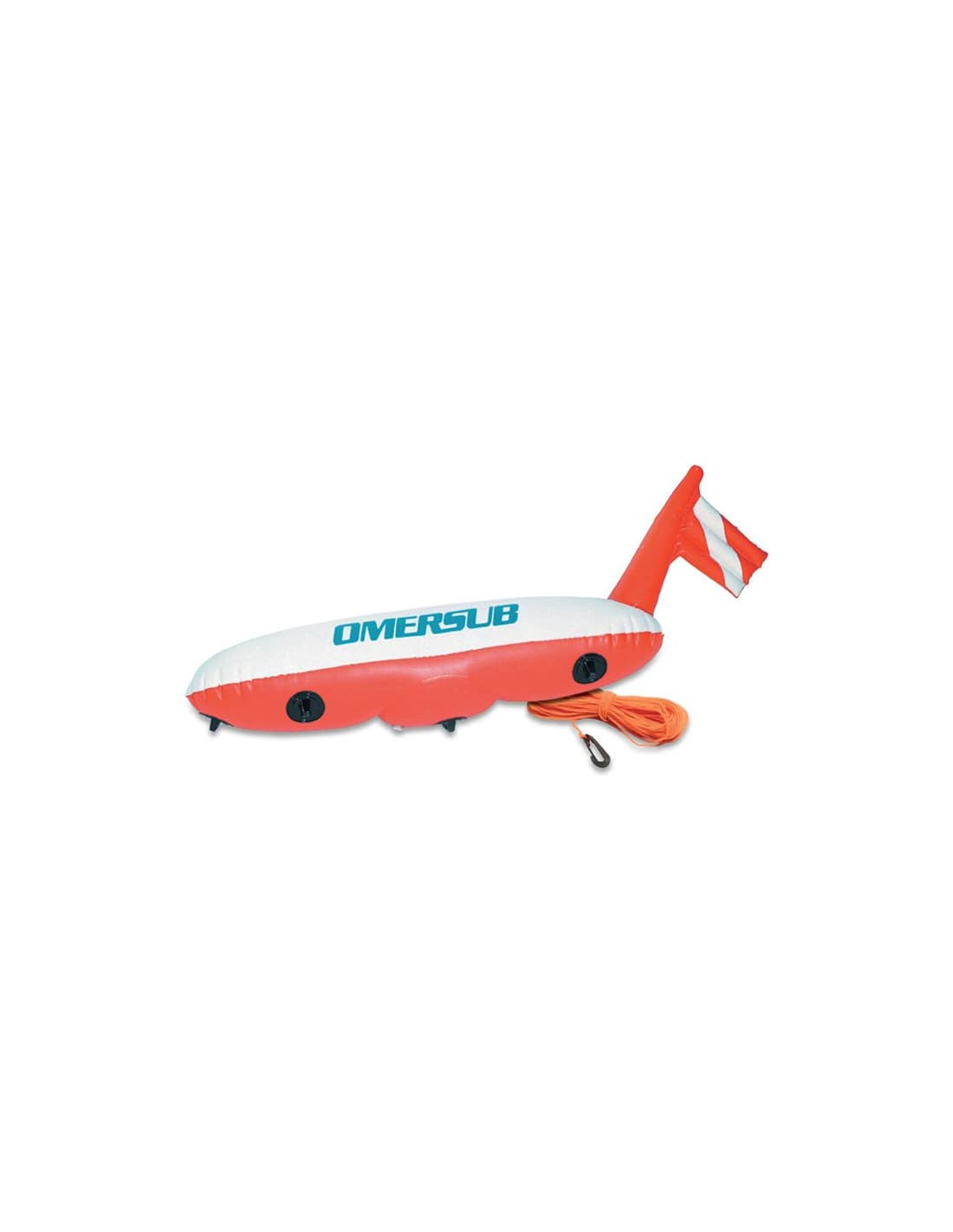 Bouée Torpedo Omer flotte avec drapeau gonflable Orange