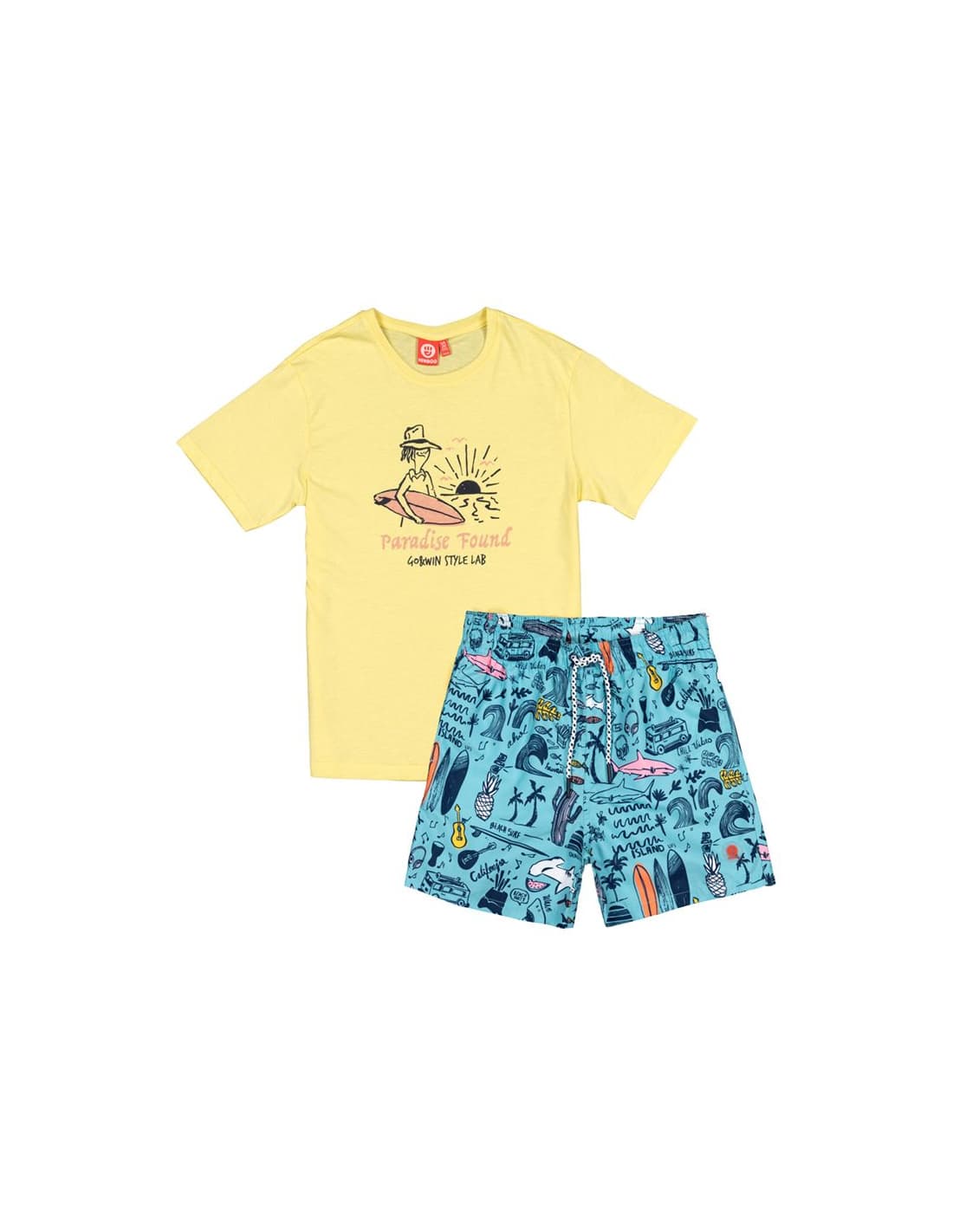 Set de bain Go & Win Patrick Lemonade/Splash Blue