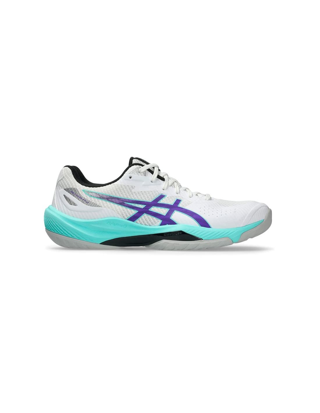 Chaussures Volley-ball Asics Beyond FF 2 Homme , blanc/améthyste éclatante