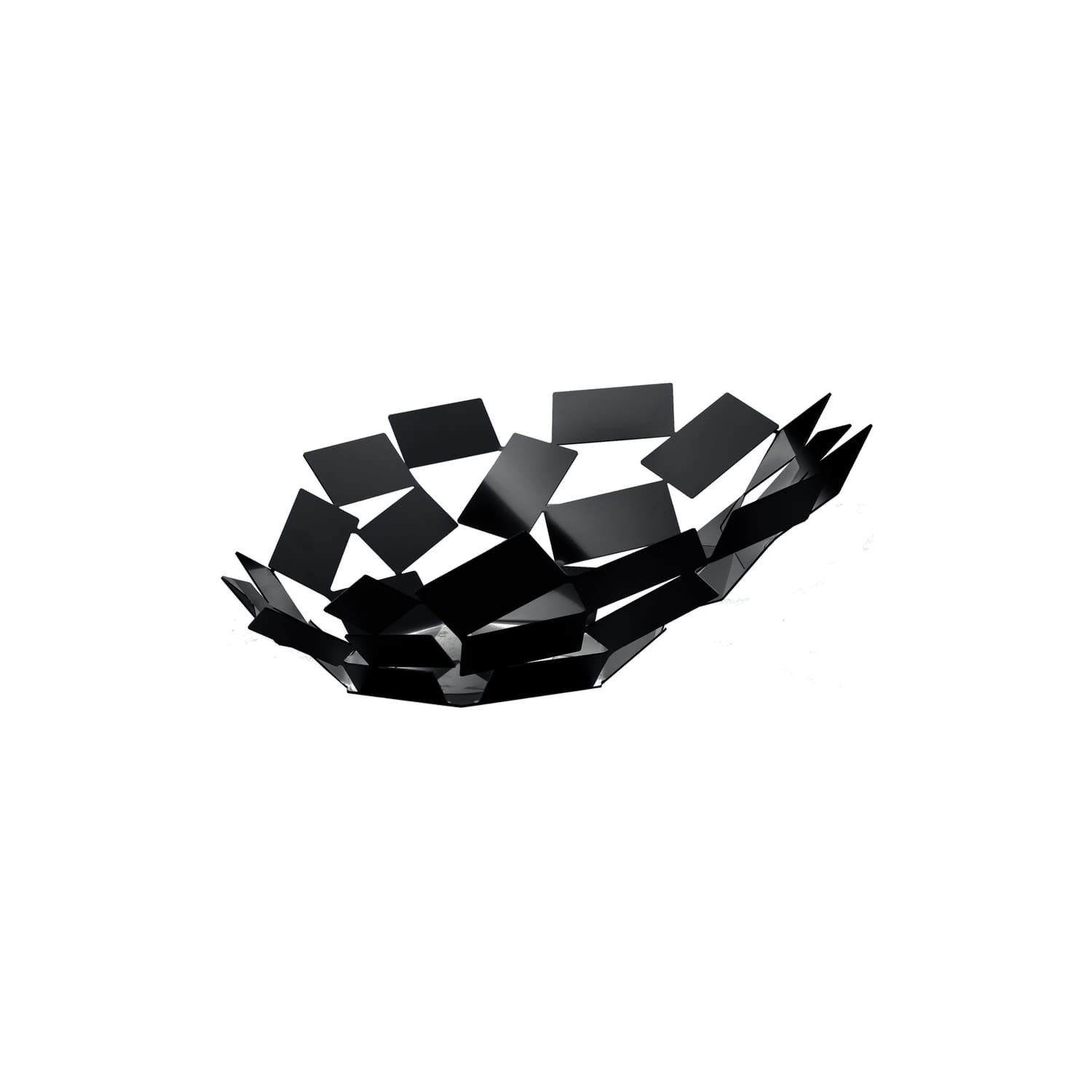 Alessi - Centre de table La Stanza dello Scirocco - Noir - Acier inoxydable - Designer Mario Trimarchi
