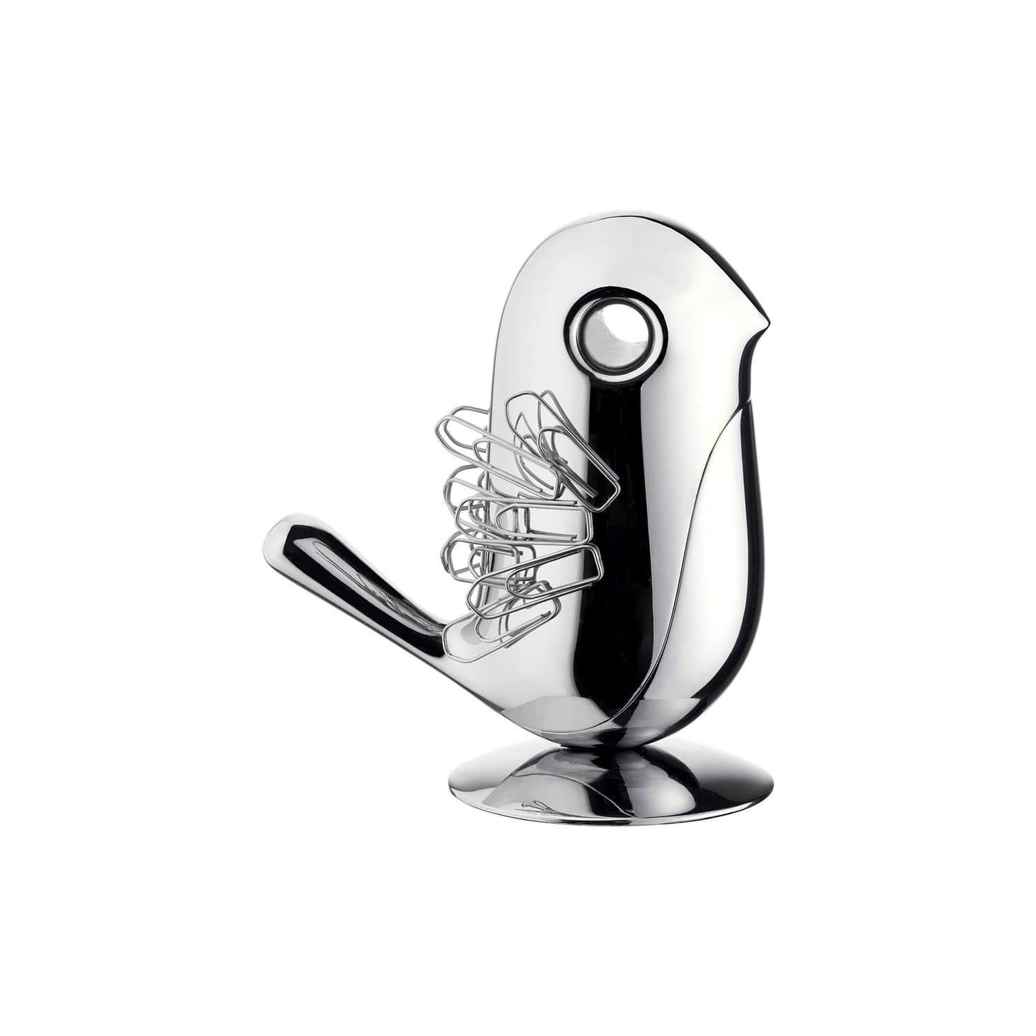 Alessi - Aimant à trombones - Métal - Zamac chromé - Designer Rodrigo Torres