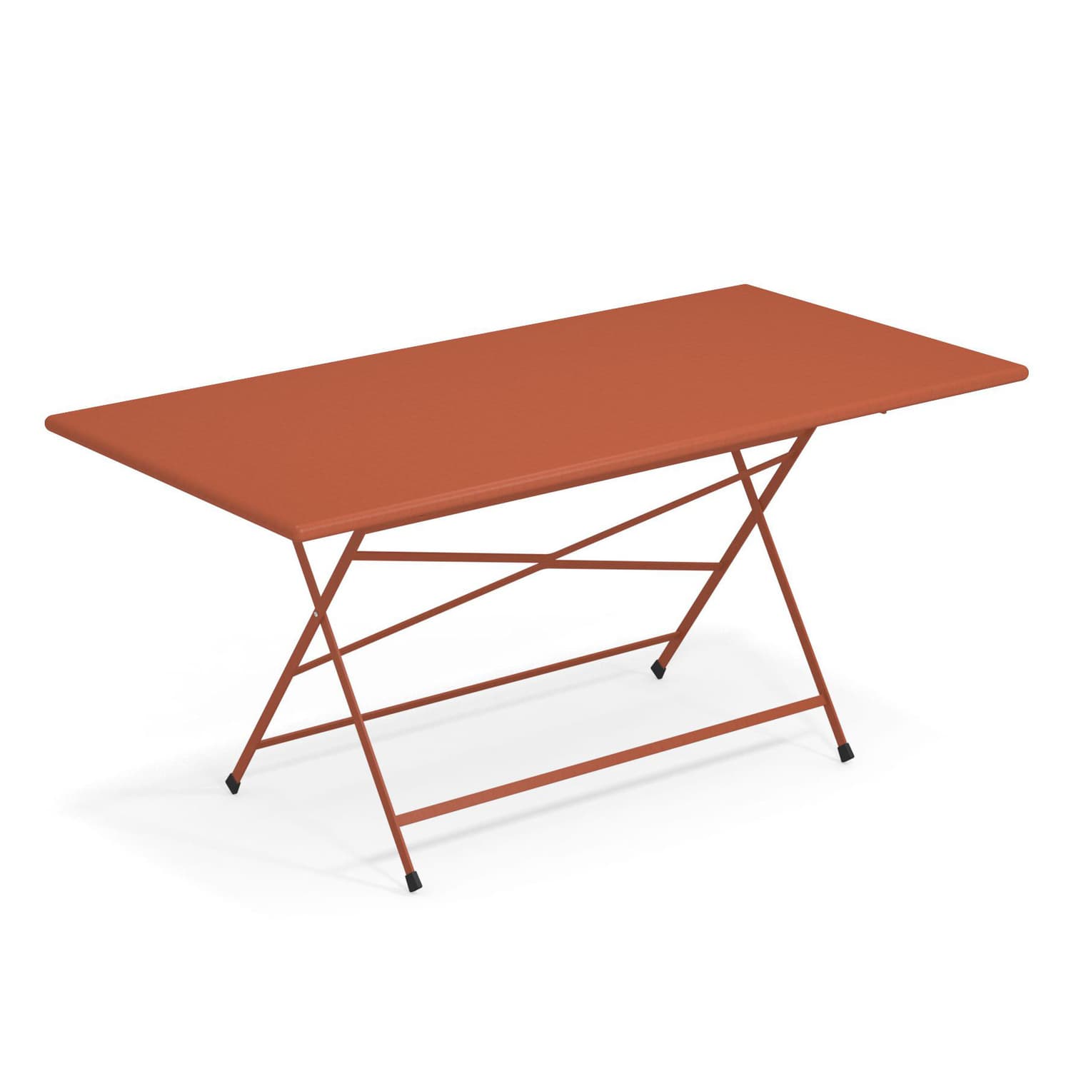 Emu - Table rectangulaire Arc en Ciel - Rouge - Acier verni