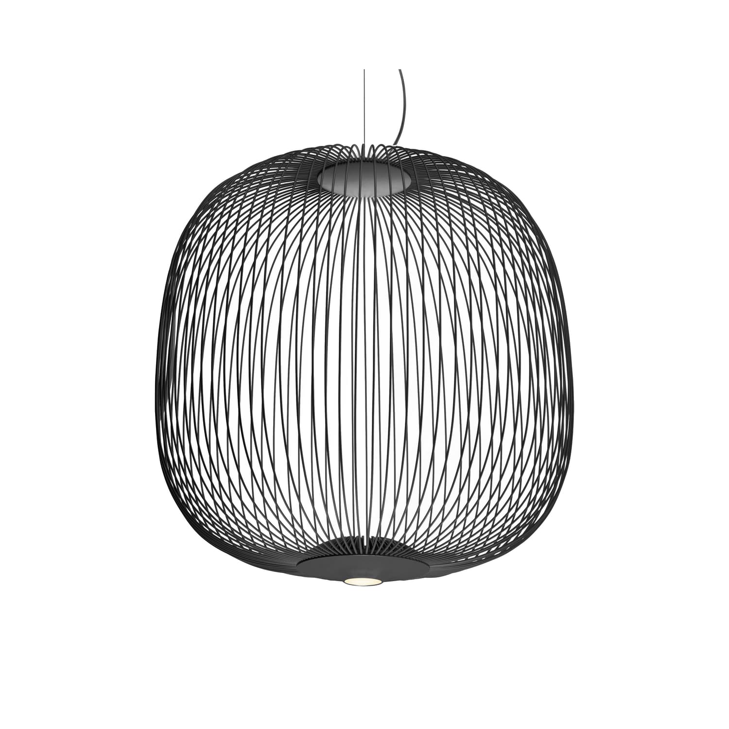 Foscarini - Suspension Spokes - Noir - Acier verni - Designer Studio Garcia Cumini