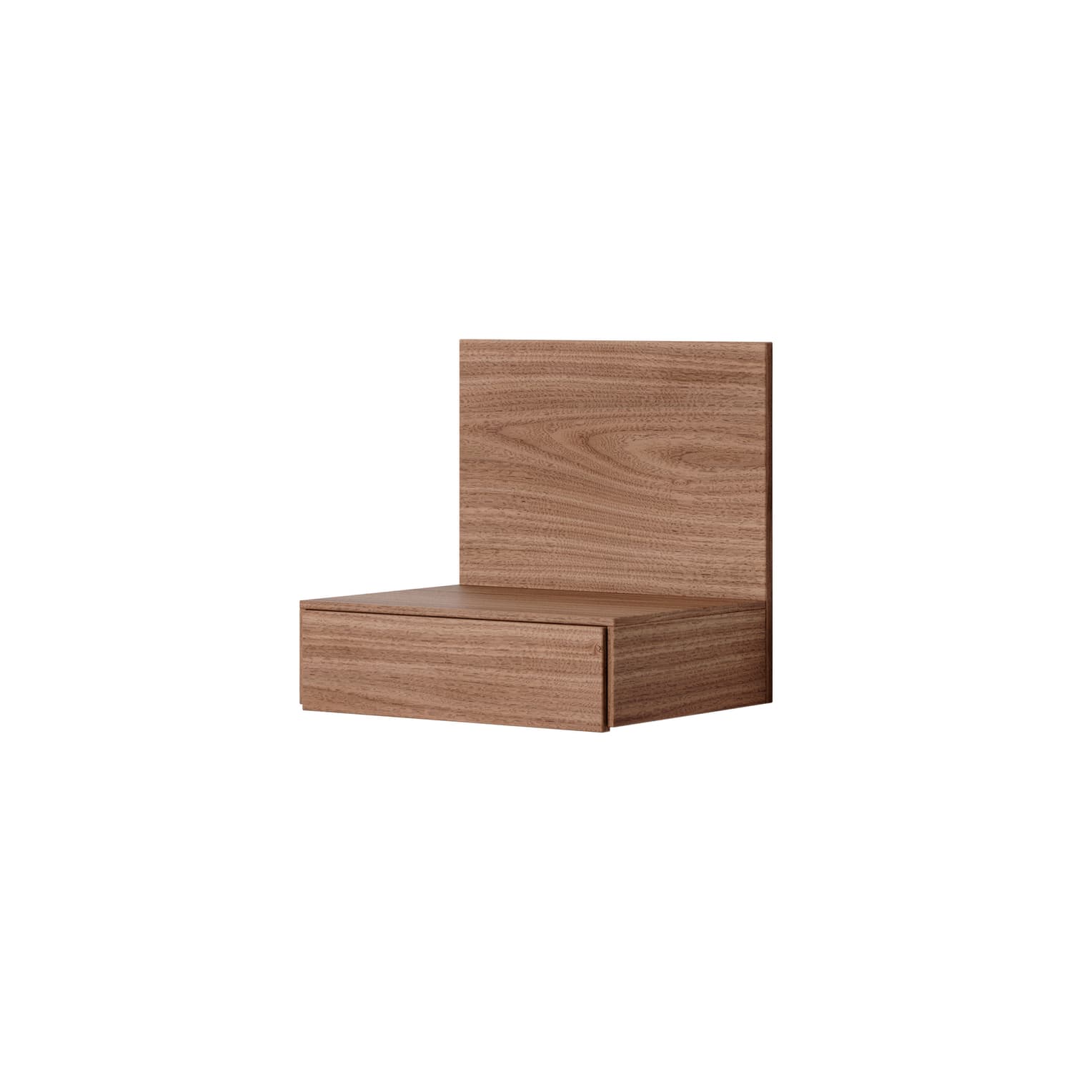 NEW WORKS - Table de chevet murale Tana - Marron - Placage de noyer - Designer Rikke Rützou Arnved
