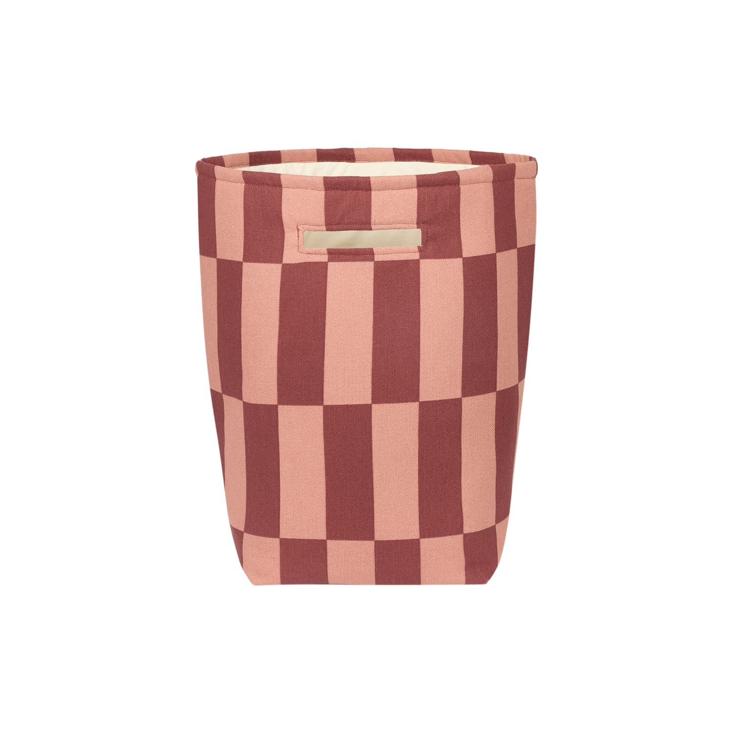 NOBODINOZ - Panier à linge Vibes - Rouge - Coton biologique
