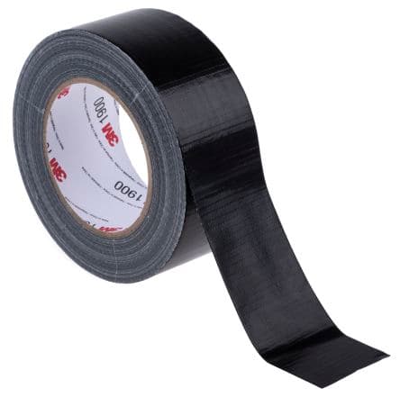 3M Ruban adhésif, Value Duct 1900, 50 m x 50mm Scotch 1900 0.17 mm, Noir
