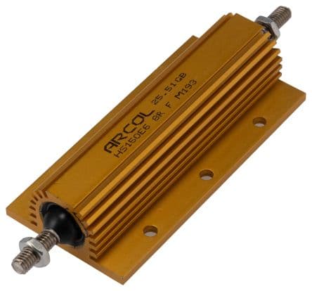 Arcol Résistance à montage sur châssis HS150, Aluminium, 8 Ω, 150 W, ±1 %, Aluminium