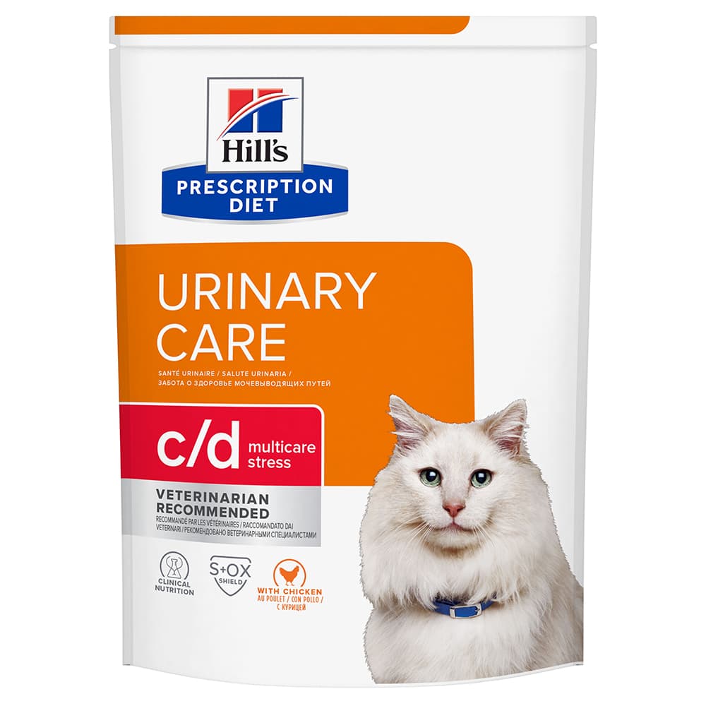 2x3kg c/d Multicare Stress Urinary Care poulet Hill's Prescription Diet - Croquettes pour chat
