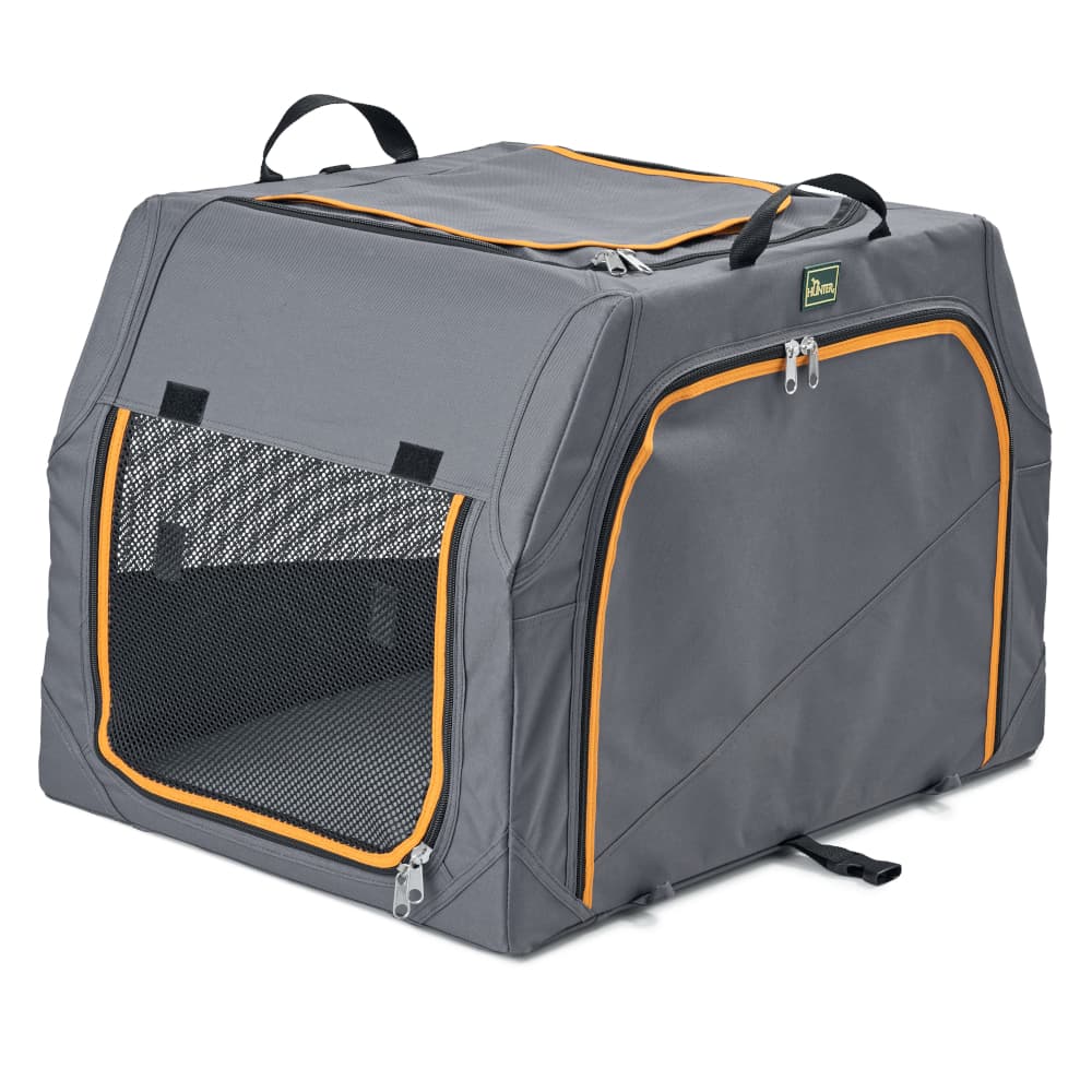 Caisse pour chien pliable HUNTER avec châssis en aluminium taille S : 61x46x43 cm