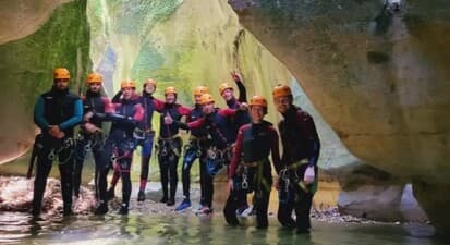 Canyoning au canyon du Groin au nord du lac du Bourget