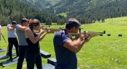 Challenge du park (Biathlon, Lancer de Haches et tir à l'arc) à Saint-Lary