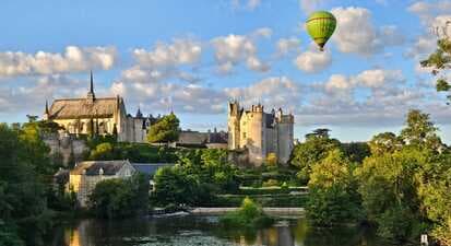 Vol en Montgolfière au dessus de l'Anjou près de Saumur