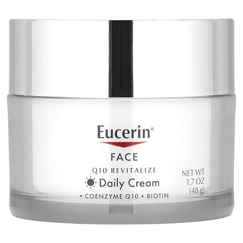 Eucerin, Crème de jour revitalisante Q10 pour le visage, Sans parfum, 48 g