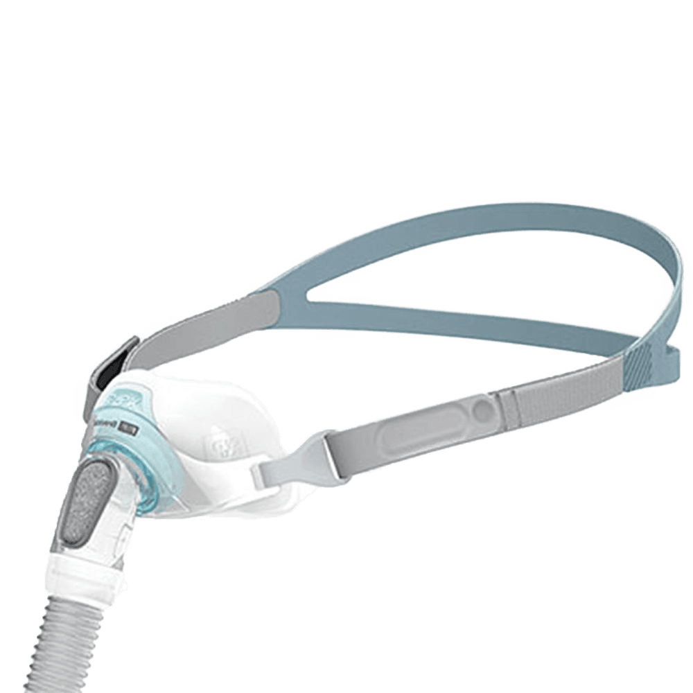 Masque nasal à coussin d'air Brevida de F&P en pack découverte (2 coussins, XS/S + M/L), ventilation en PPC, CPAP, apnée du sommeil, Fisher &