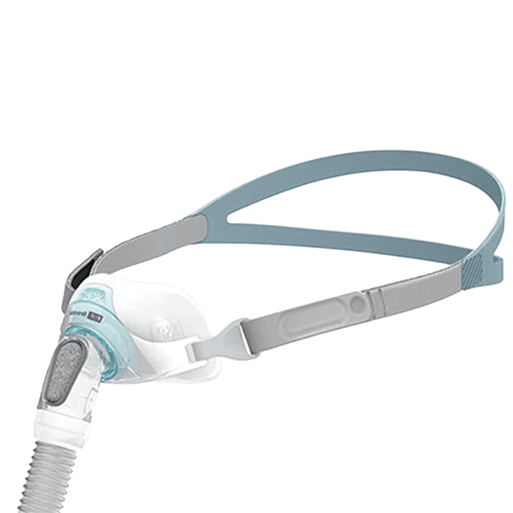 Masque nasal à coussin d'air Brevida de F&P, masque narinaire, AirPillow, très silencieux, ventilation en PPC, CPAP, apnée du sommeil, Fisher &