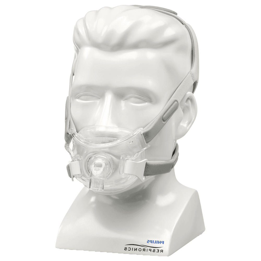 Masque bucco-nasal Amara View de Philips Respironics, masque facial, champ de vision dégagé, ventilation en PPC, CPAP, apnée du sommeil