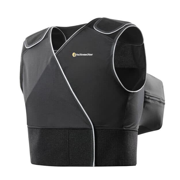 Gilet anti-ronflement Nachtwaechter 2.0, empêche de dormir sur le dos, thérapie positionnelle, corpulences normales à fortes, coussin dorsal