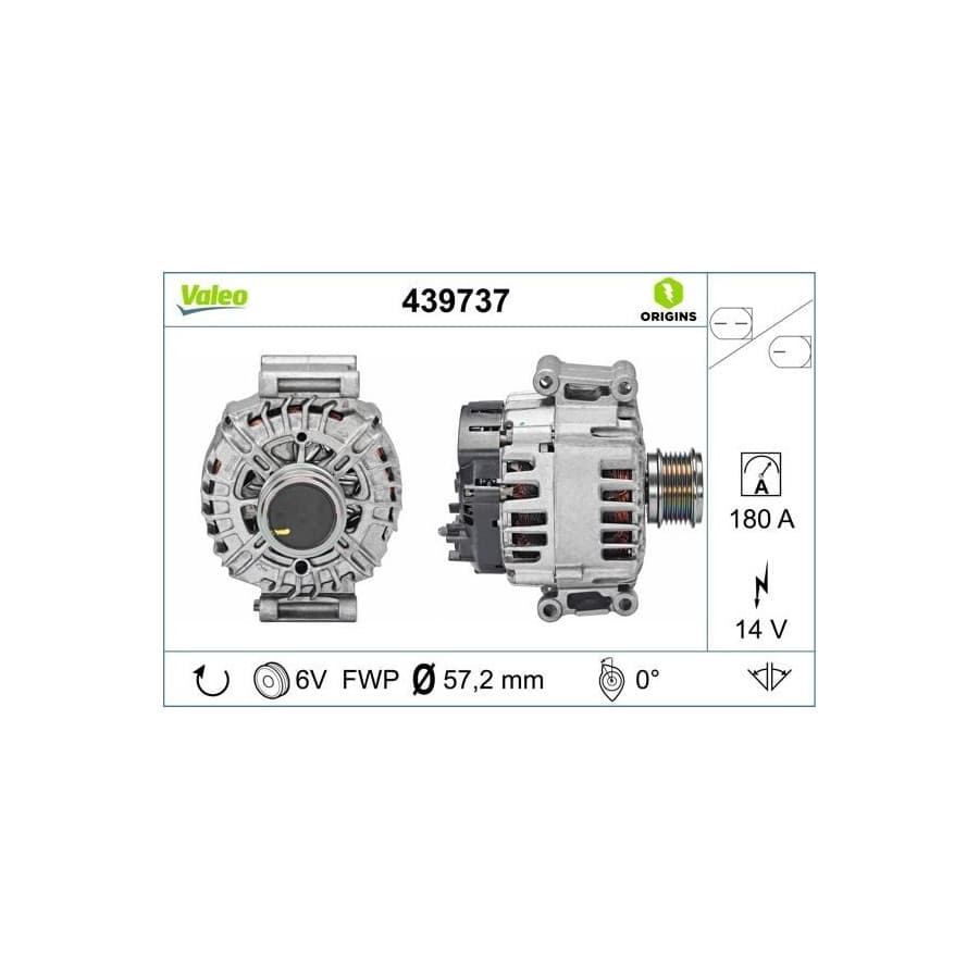 Dynamo / Alternateur 439737 Valeo
