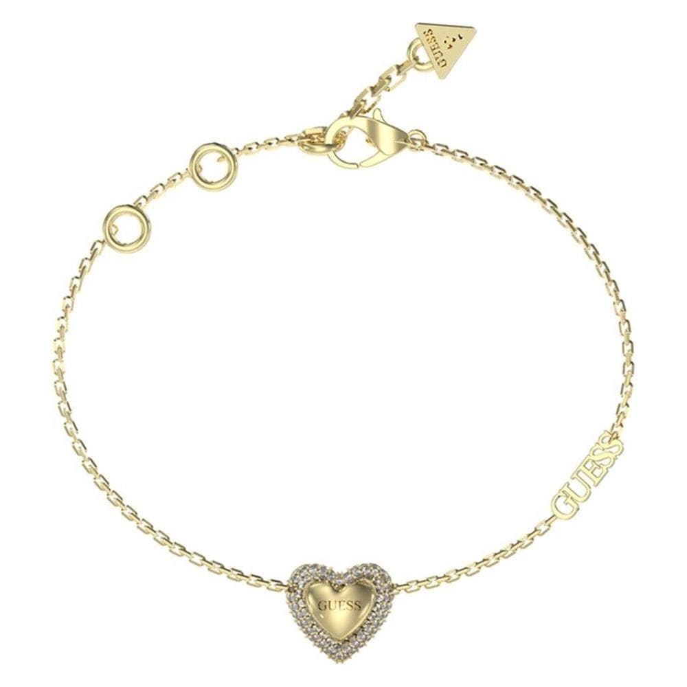 Guess, Bracelet, - Romantic gold-plated bracelet Beloved JUBB05022JWYGS, (14.60 cm, Acier inoxydable)