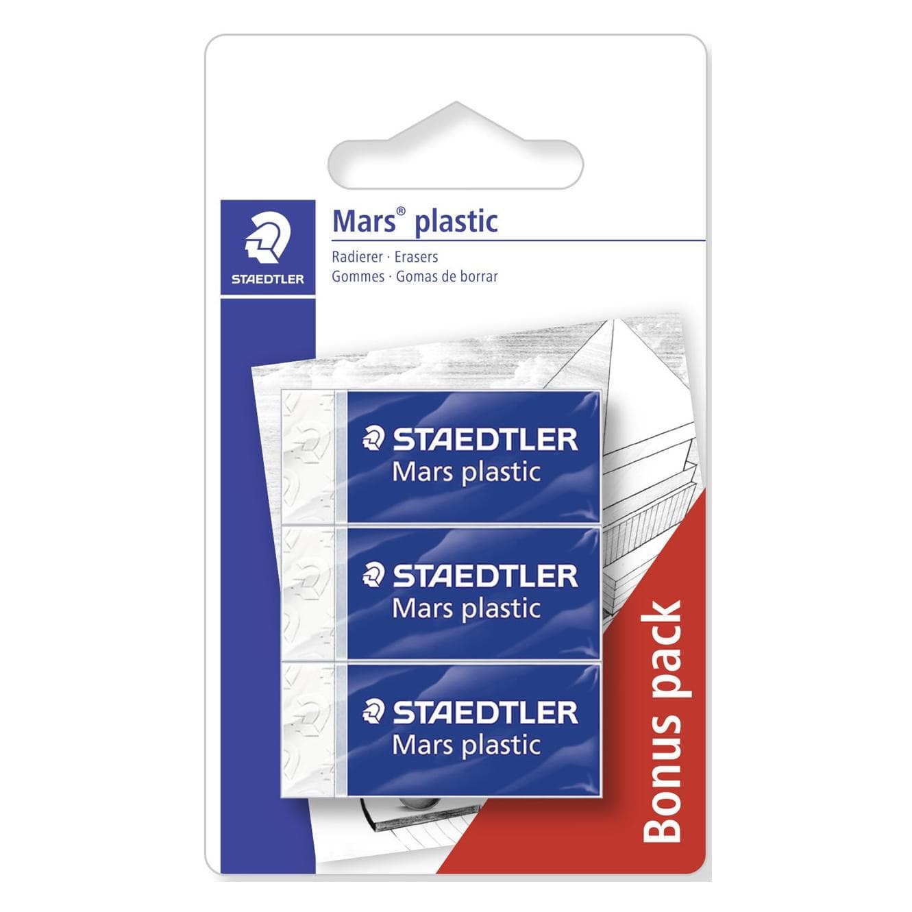Staedtler, Gomme + correcteur, Mars plastique 526 53