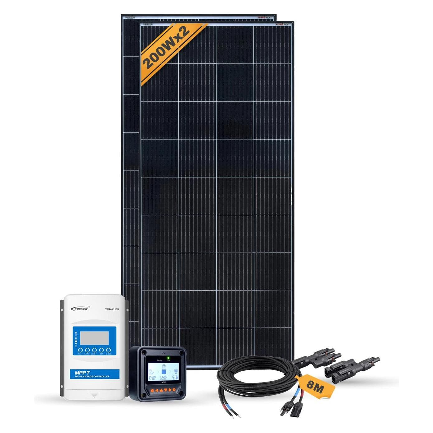 Enjoy solar, Installation solaire, Système autonome d'îlot solaire (400 W)