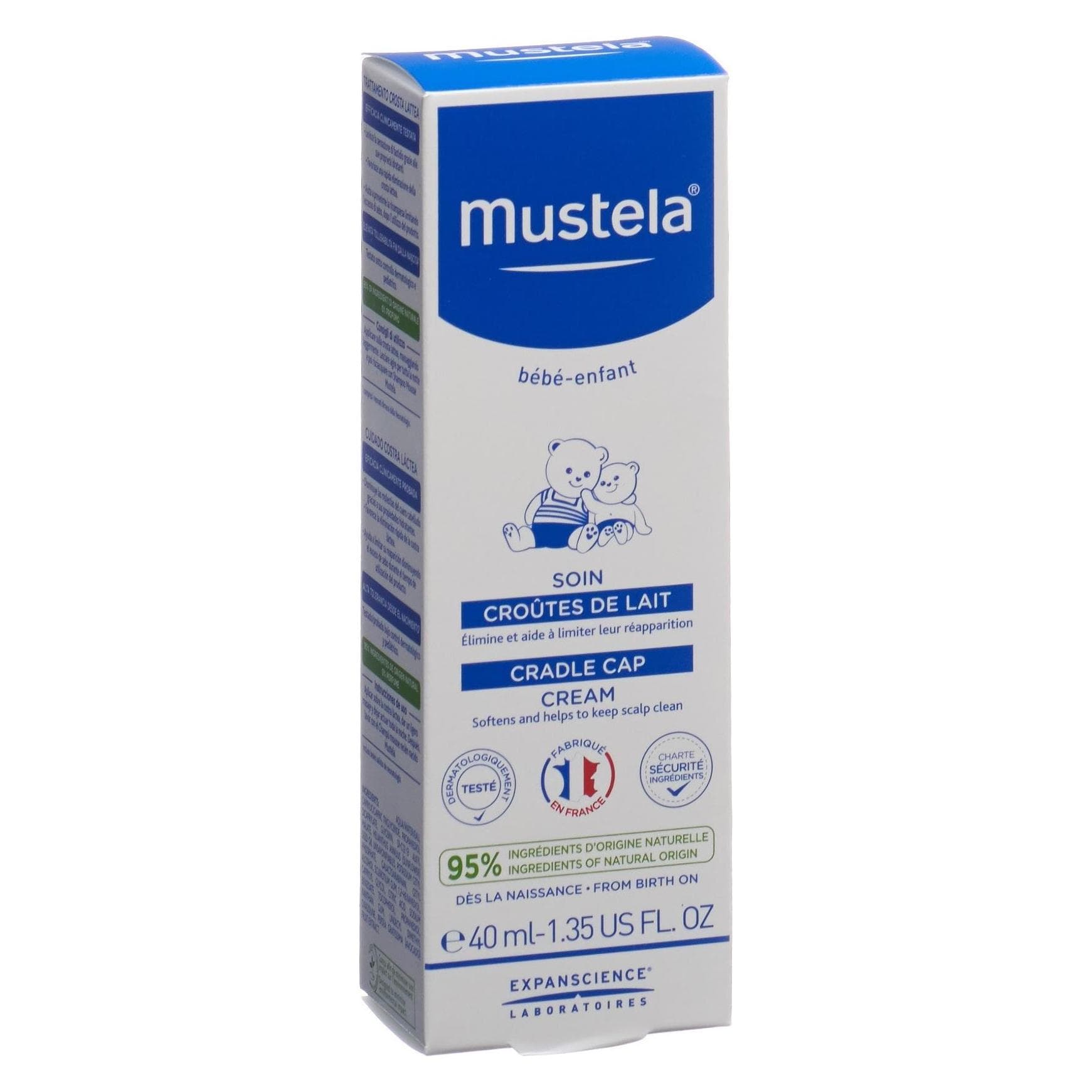 Mustela, Soin corporel bébé, Bonnet de berceau pour bébé