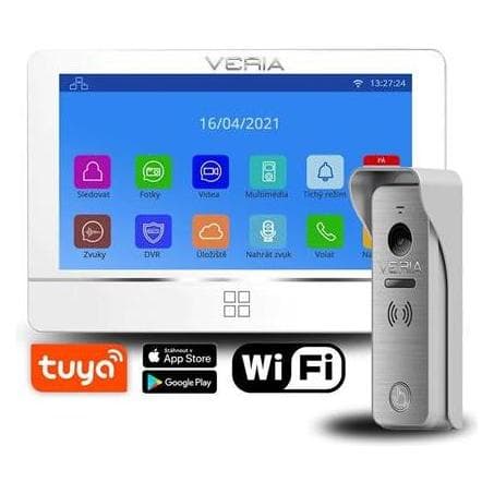 Filament-PM, Sonnette + interphone, Veria 8277B-W (Wi-Fi) SET Bildtelefon weiss + Türstation Veria 831 Serie 2-DRAHT (WiFi)