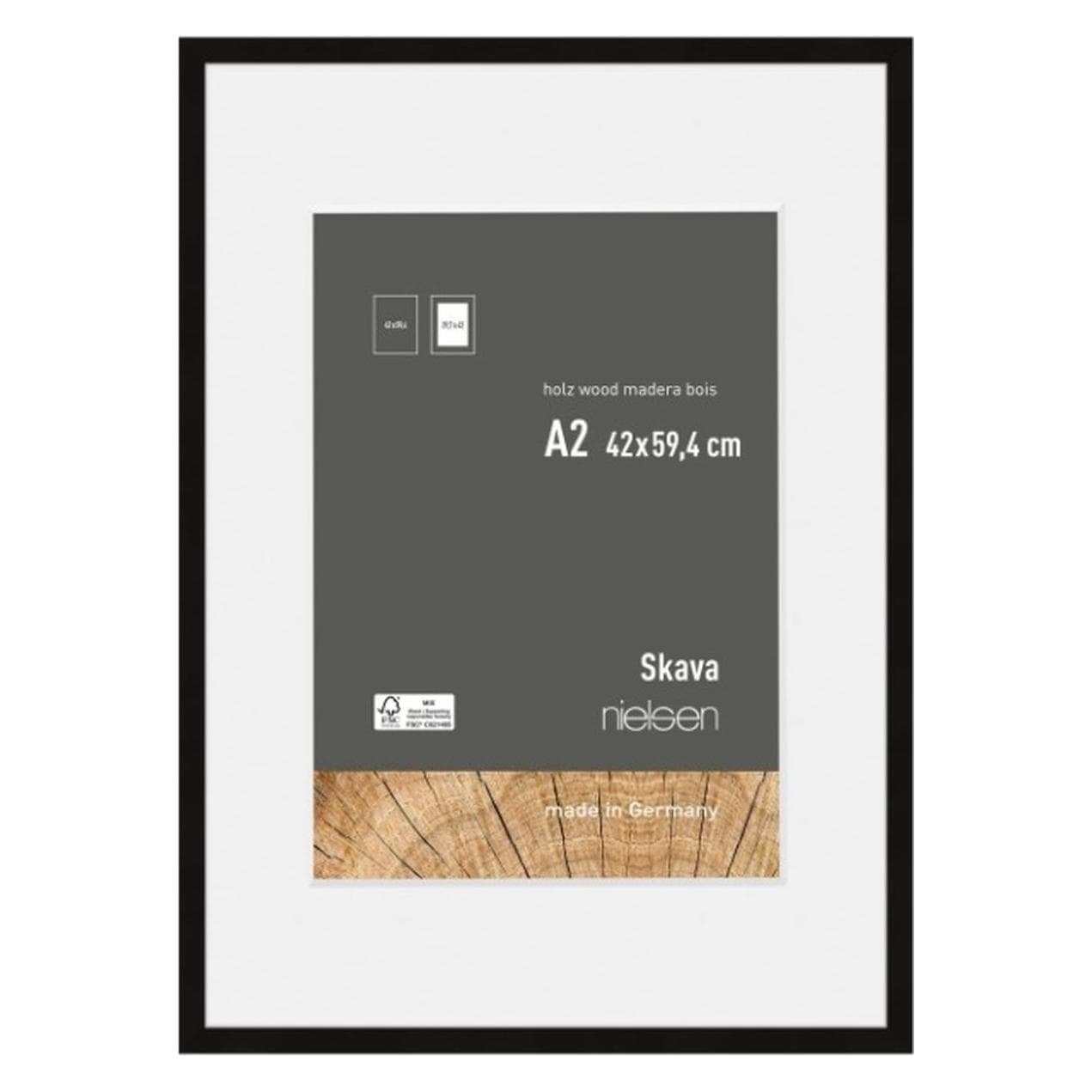 Nielsen, Cadre photo, Cadre photo 6341100 Skava Noir A2 42 x 59,4 cm