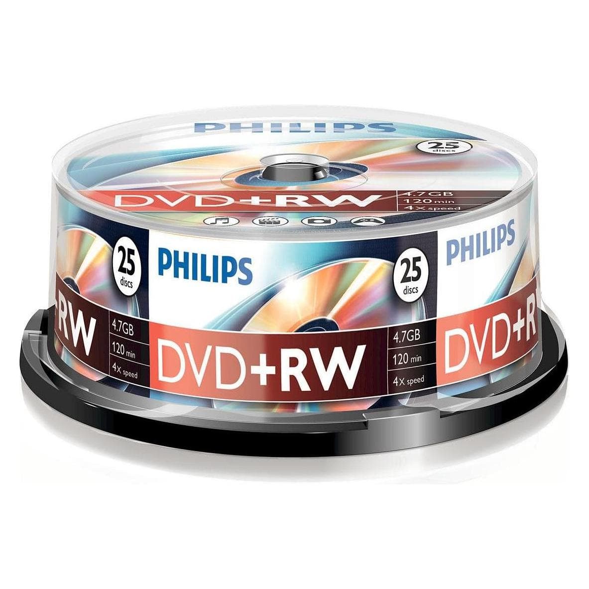 Philips DVD+RW 4.7 GB (25x), Support de données optiques