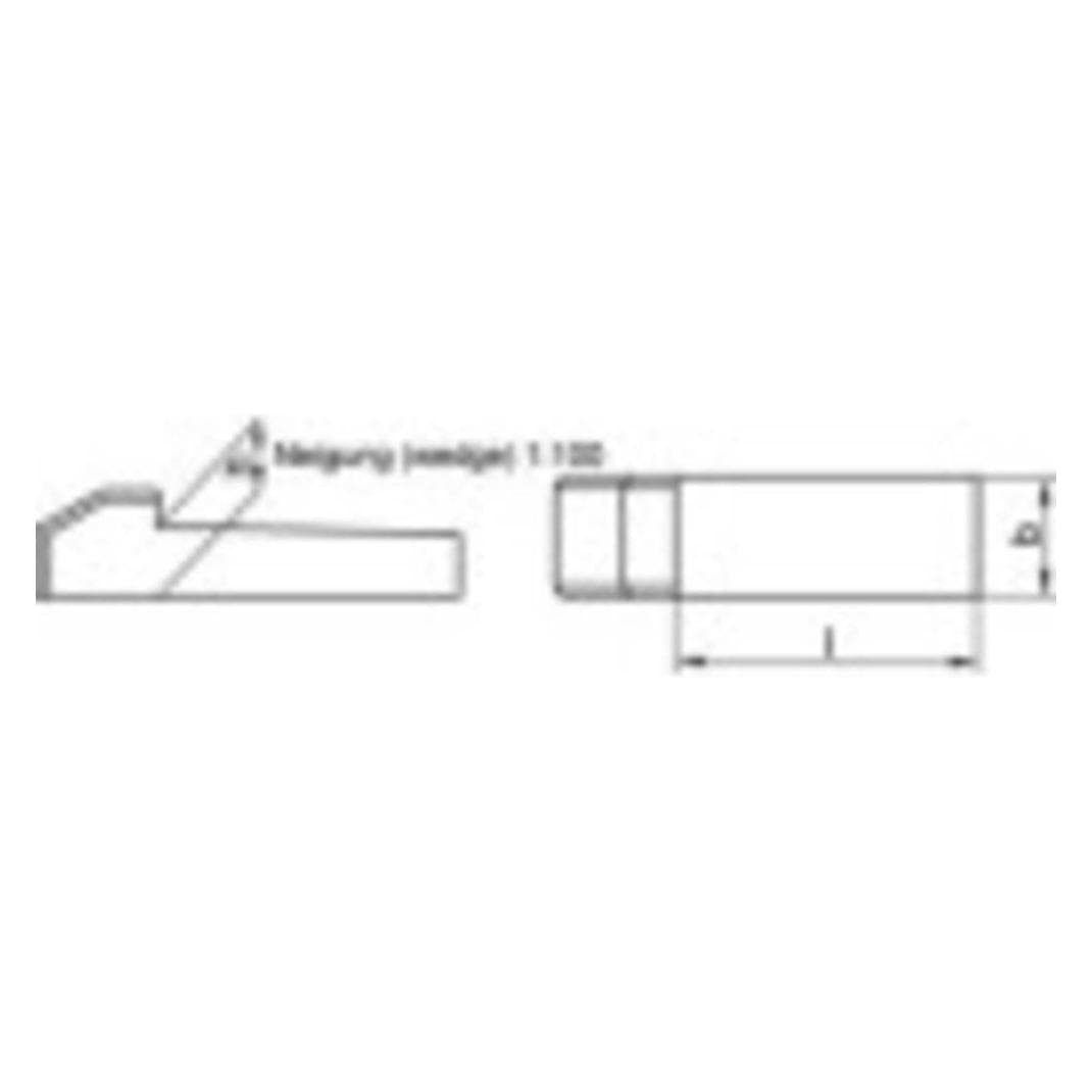 Toolcraft Embouchure en acier C45K (Ø x L) 1