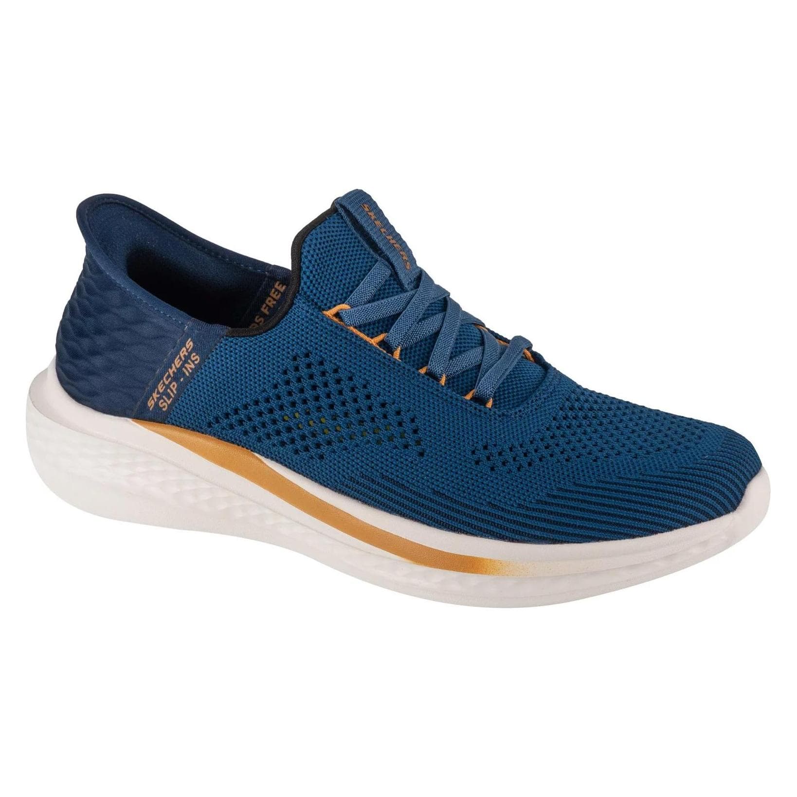 Skechers, Hommes, Baskets, Slip-ins Slade - Quinto - Heren Instappers - Blauw, Bleu, (44)