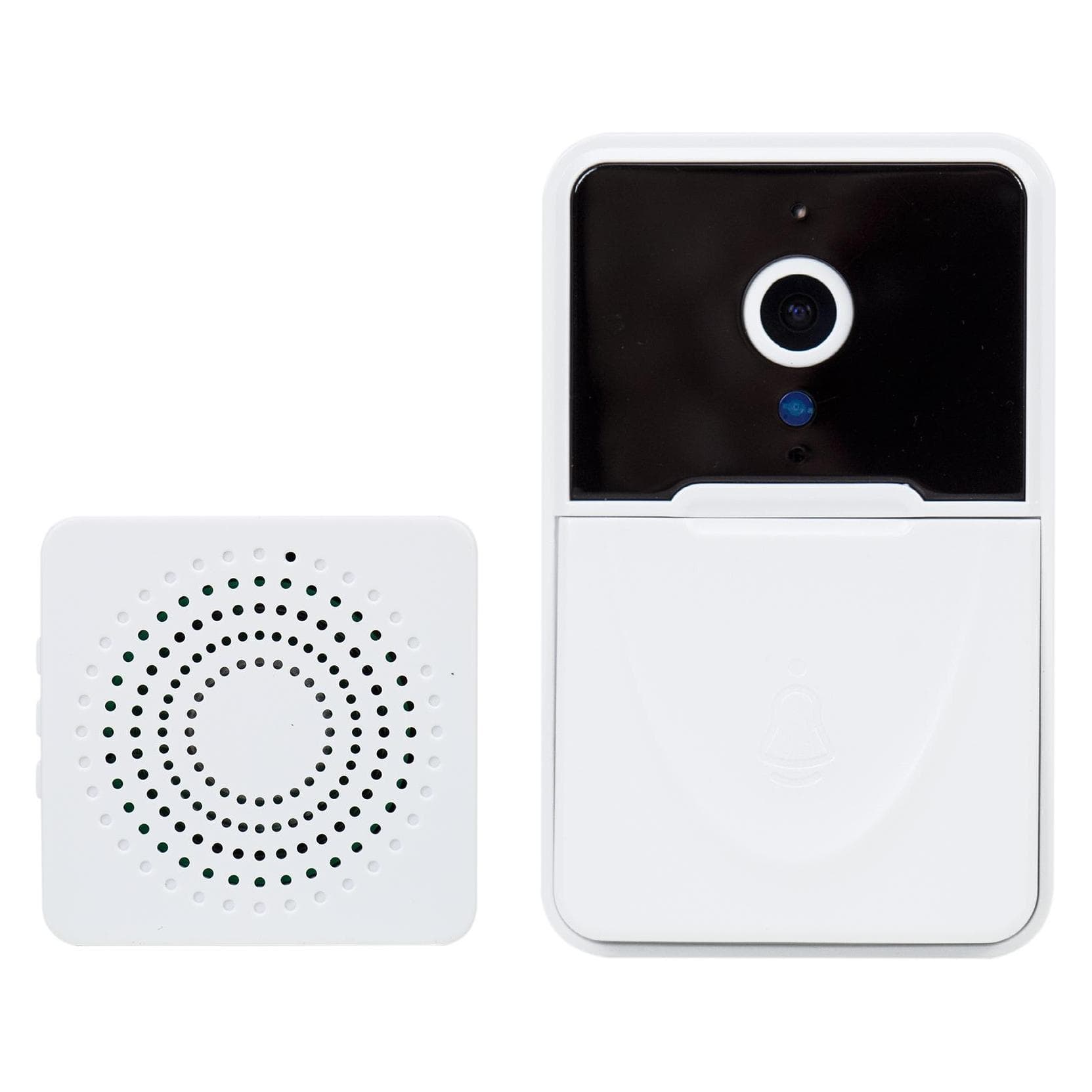 PNI, Sonnette + interphone, Sonnette de porte vidéo WLAN Safe House IDB009, contrôle via l'application Android et iOS (Radio 433 MHz, WiFi)