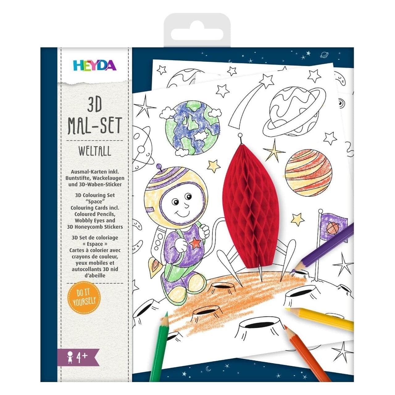 Heyda 3D Set de coloriage - Espace