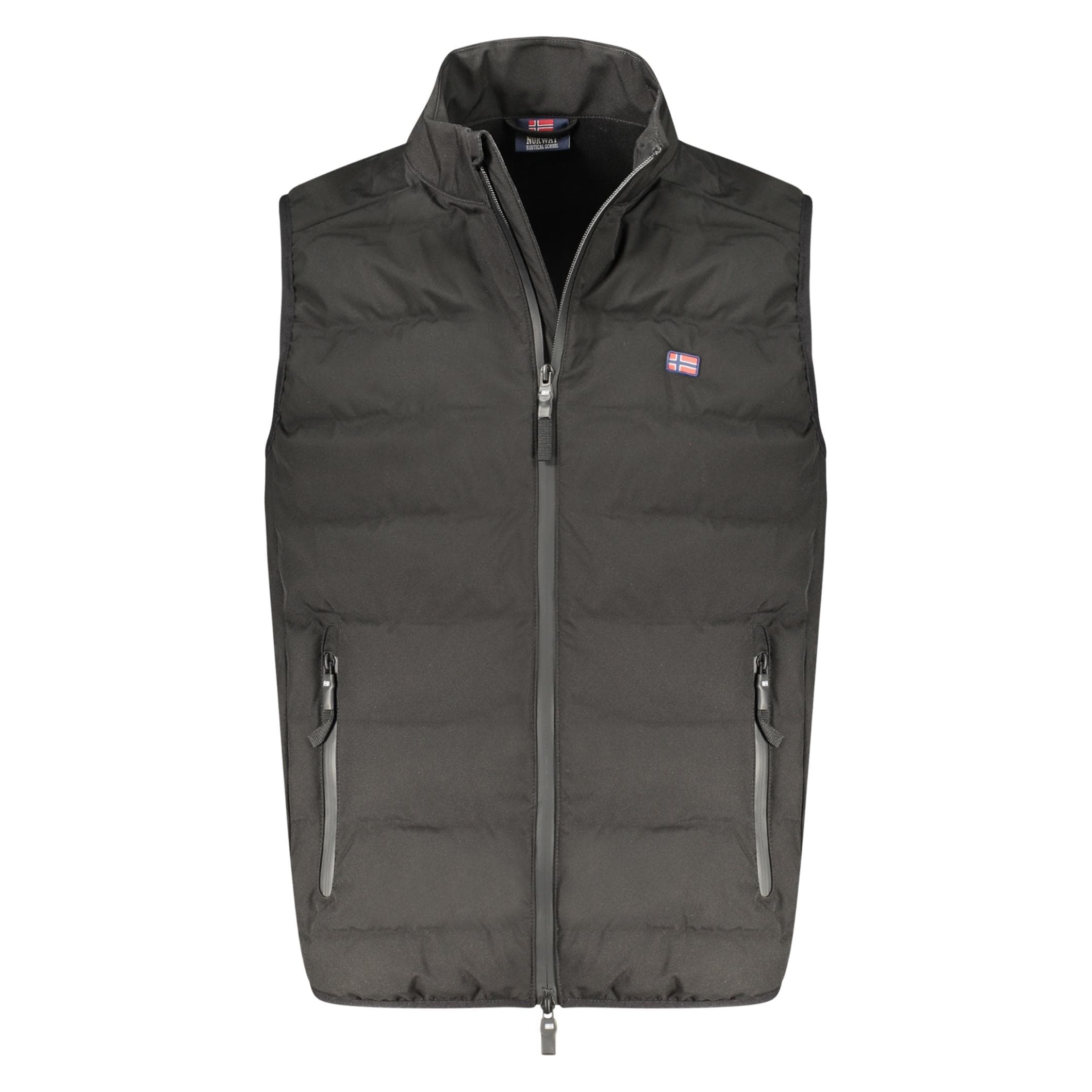 Norway 1963, Hommes, Gilet, Black Polyester Men's Vest, Noir, (S)