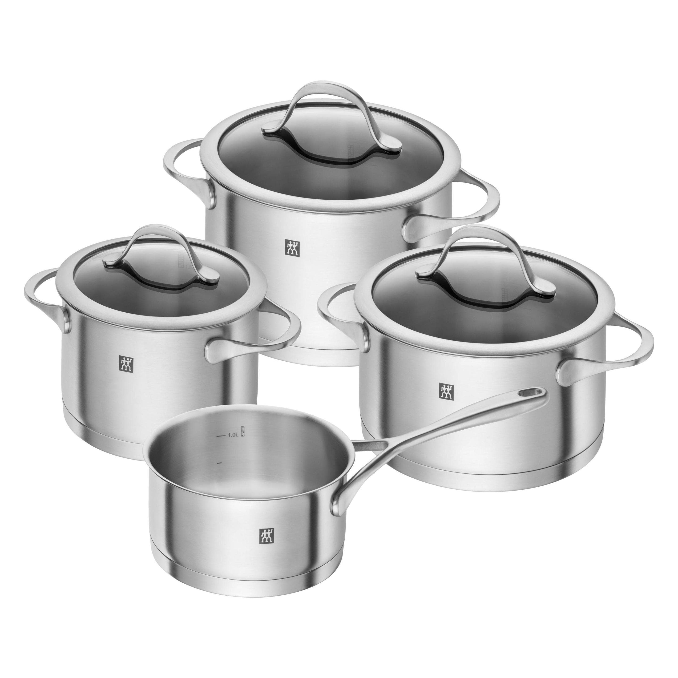 Zwilling Essence, Poêle + casserole, Argent