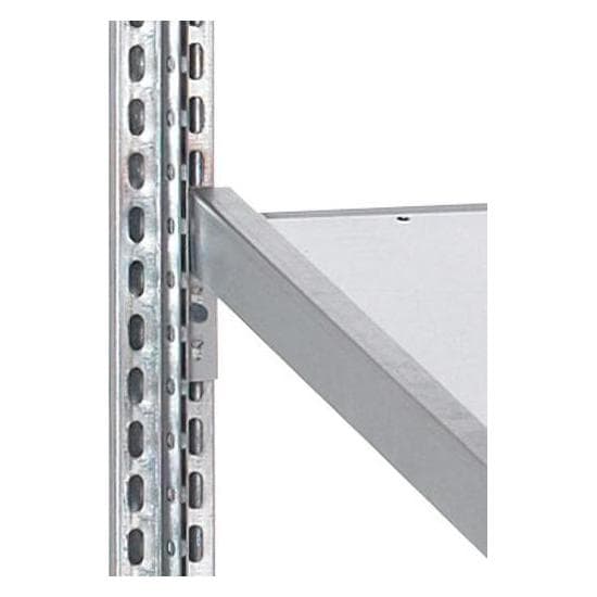 Schulte, Étagères : accessoires, Guide de séparation pour rayonnage à tablettes inclinées argent 50,0 cm