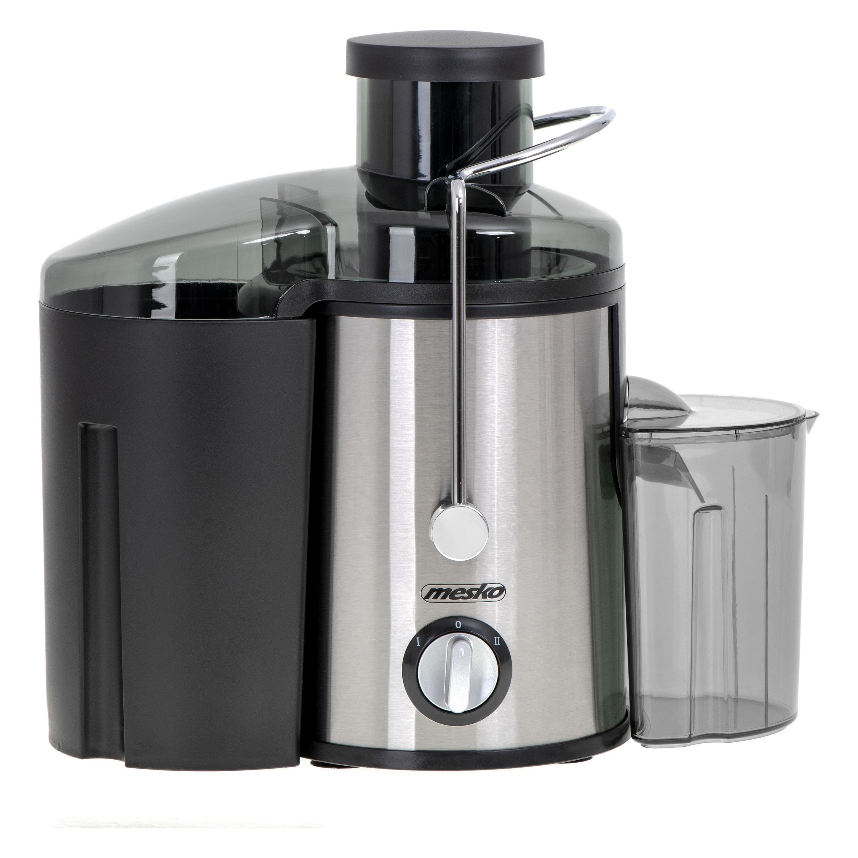 Mesko Juicer MS 4126b Acier inoxydable, 600 W, Nombre de vitesses 3, Centrifugeuse, Argent, Noir